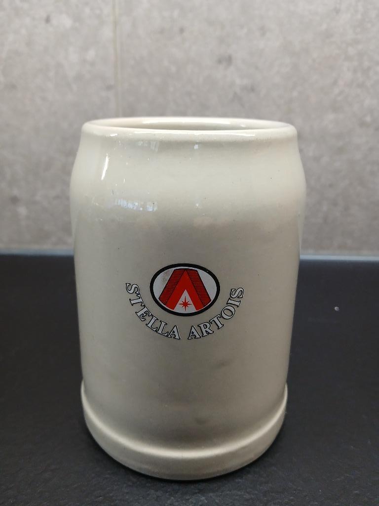 Ancienne chope en grès STELLA ARTOIS de 0,25 l  en très bon, Enlèvement ou Envoi, Comme neuf, Chope(s), Stella Artois