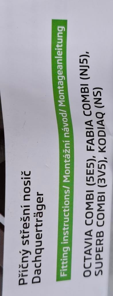 Barre de toit Skoda Octavia Fabia, Ophalen, Zo goed als nieuw
