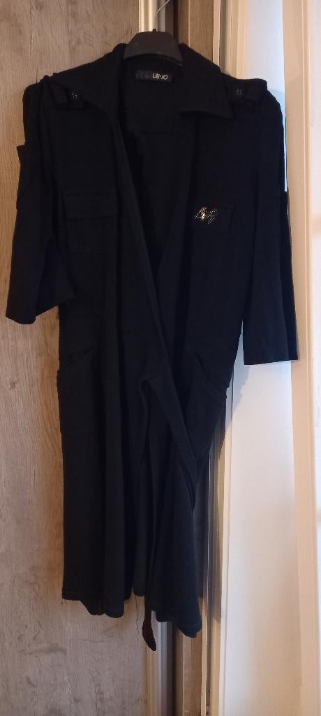 Robe portefeuille noire Liu Jo It 48 (EU 44), Taille 42/44 (L), Enlèvement ou Envoi, Liu Jo, Comme neuf