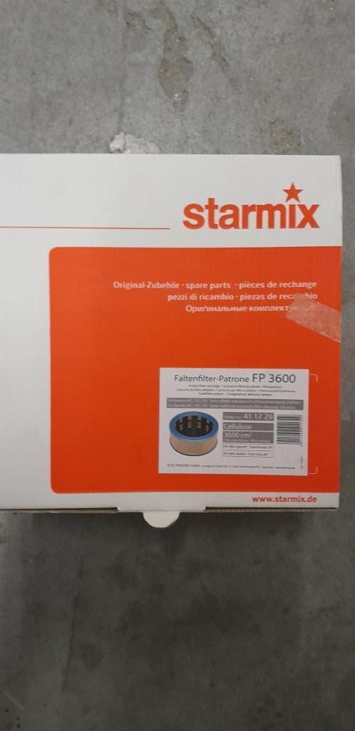 stofzuigerfilterpatroon  STARMIX  FP3600 / SRC4 / FKP4300, Ophalen of Verzenden, Nieuw
