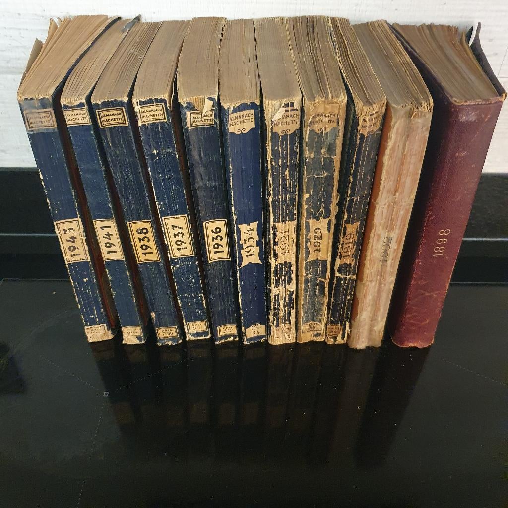 11x Almanach Hachette / Lebègue (1898–1943), Ophalen