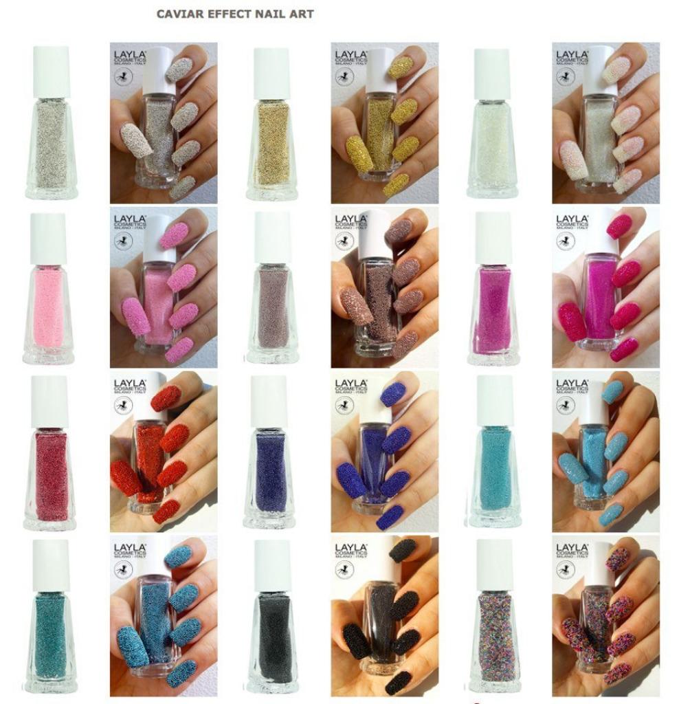 Lot nail art ongles - effet caviar - Layla, Enlèvement ou Envoi, Neuf, Mains et Ongles, Maquillage