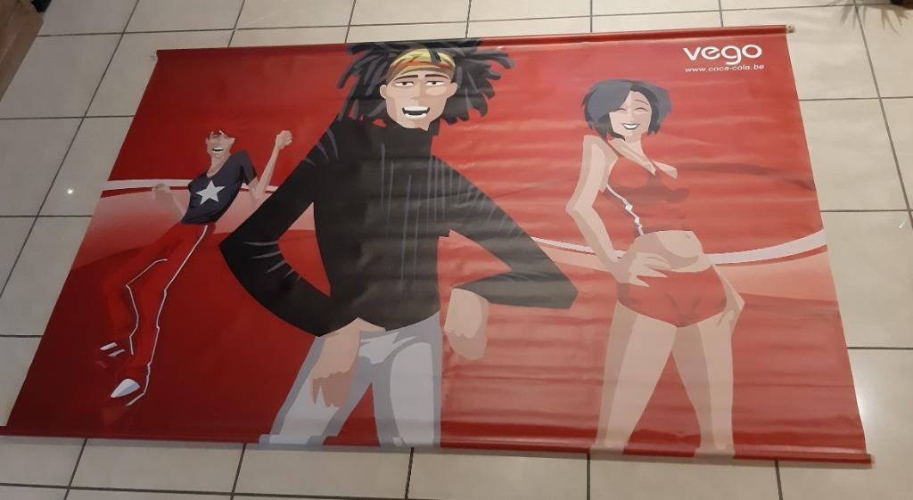 COCA COLA PLASTIEK (BASH) RECLAME NIEUW STAAT!!!, Ophalen, Zo goed als nieuw, Reclamebord