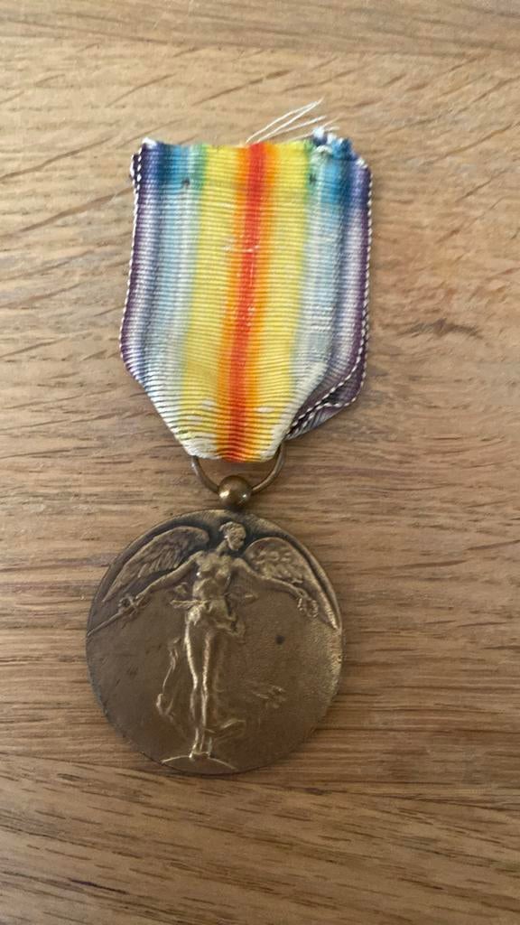 Bronzen medaille oorlog 14 18 1919