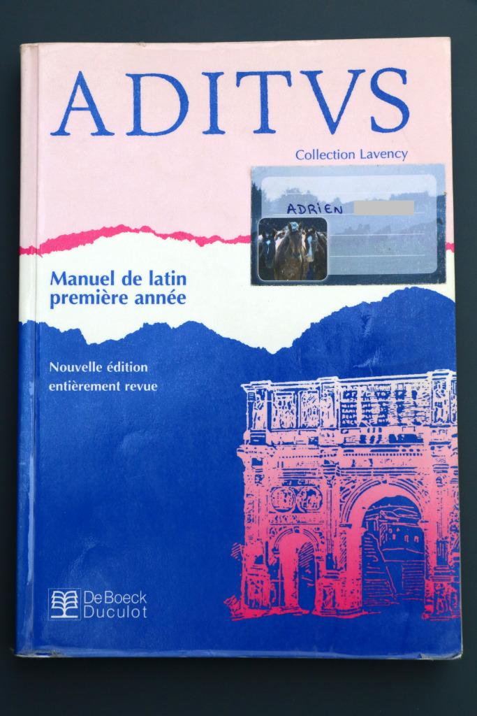 Aditus Manuel de latin première année, Livres, Enlèvement ou Envoi, Latin, Utilisé, Enseignement secondaire inférieur