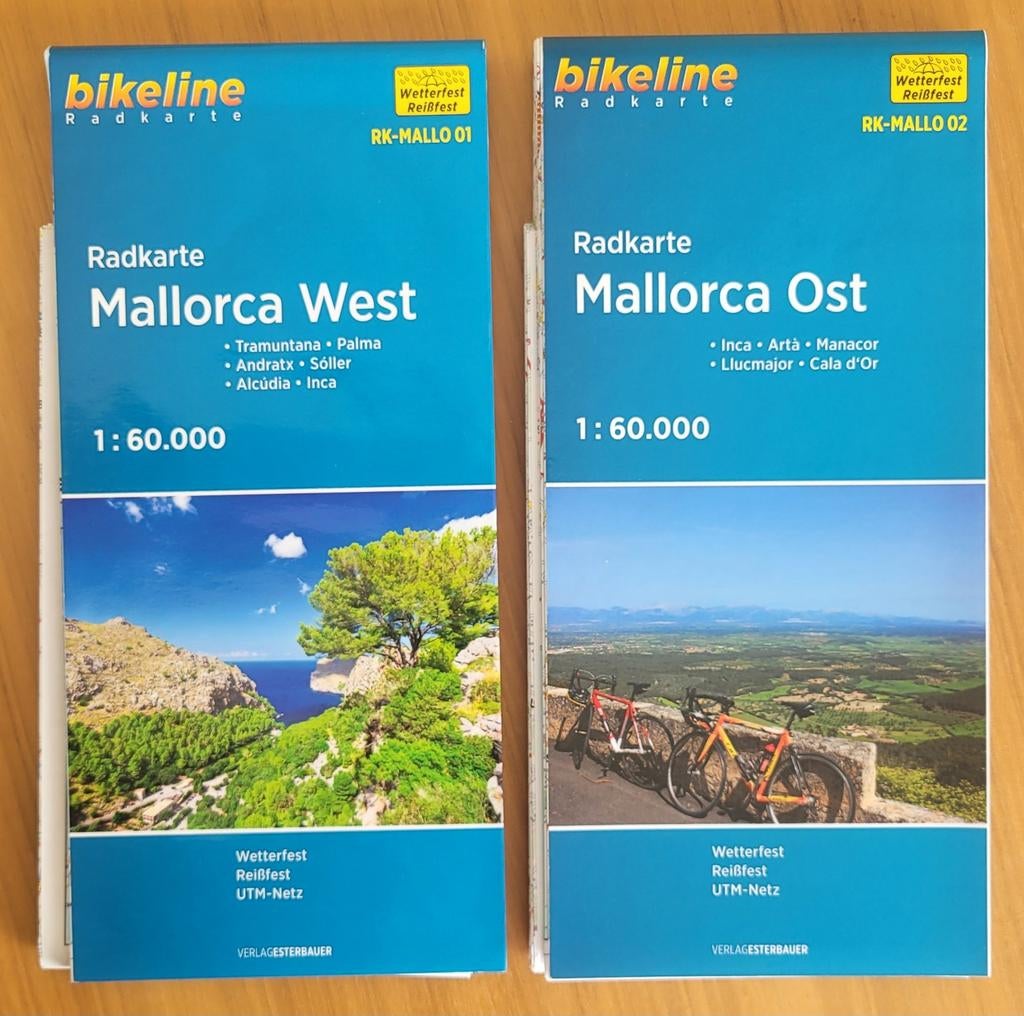 Fiets/wandel kaarten Mallorca NIEUW!, Verzenden