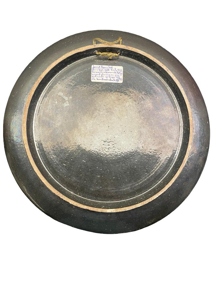 Joost Maréchal – Plat en céramique signé – 25,5 cm, Antiquités & Art, Enlèvement ou Envoi