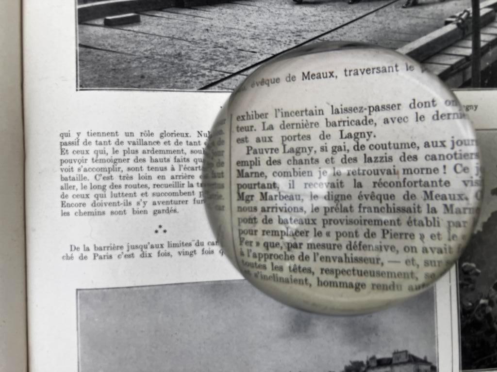 Vergrootglas bolvorm loupe, Ophalen