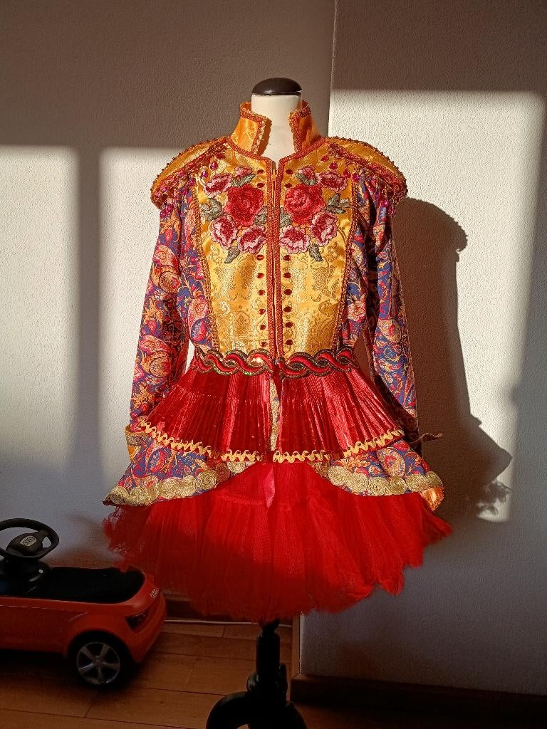 Carnavalsjas nieuw handgemaakt maat L, Kleding | Dames, Carnavalskleding en Feestkleding, Ophalen of Verzenden, Nieuw, Maat 42/44 (L)