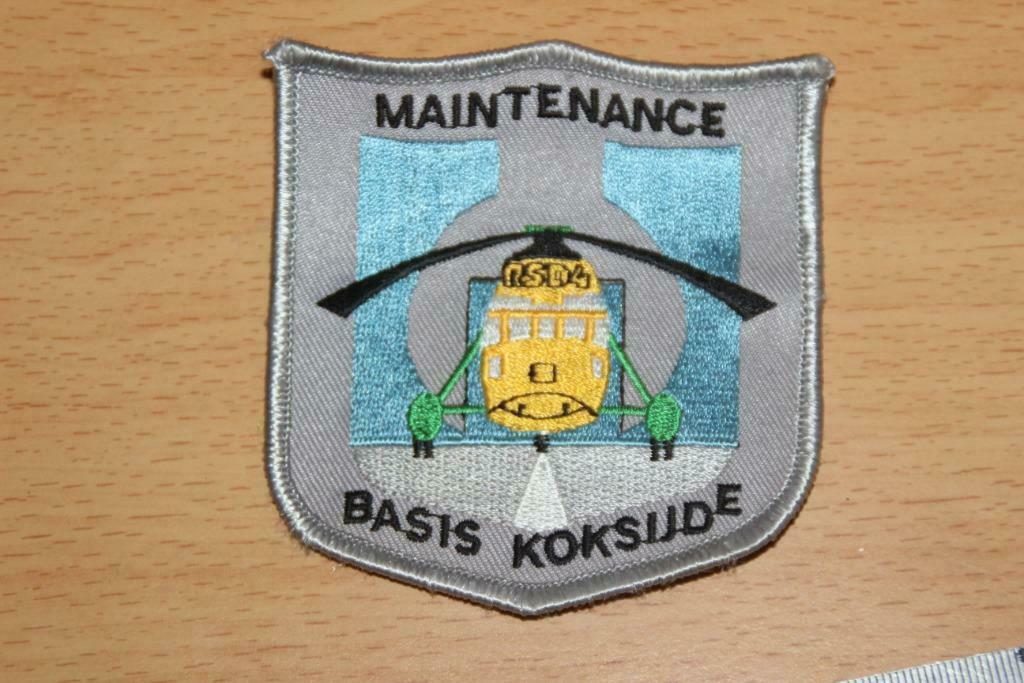 ABL patch "Maintenance Basis Koksijde" (Seaking), Verzenden, Luchtmacht, Embleem of Badge