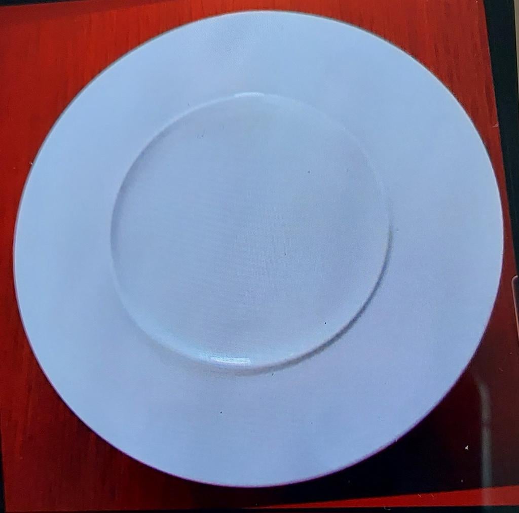 8 assiettes plates blanches, Maison & Meubles, Enlèvement ou Envoi