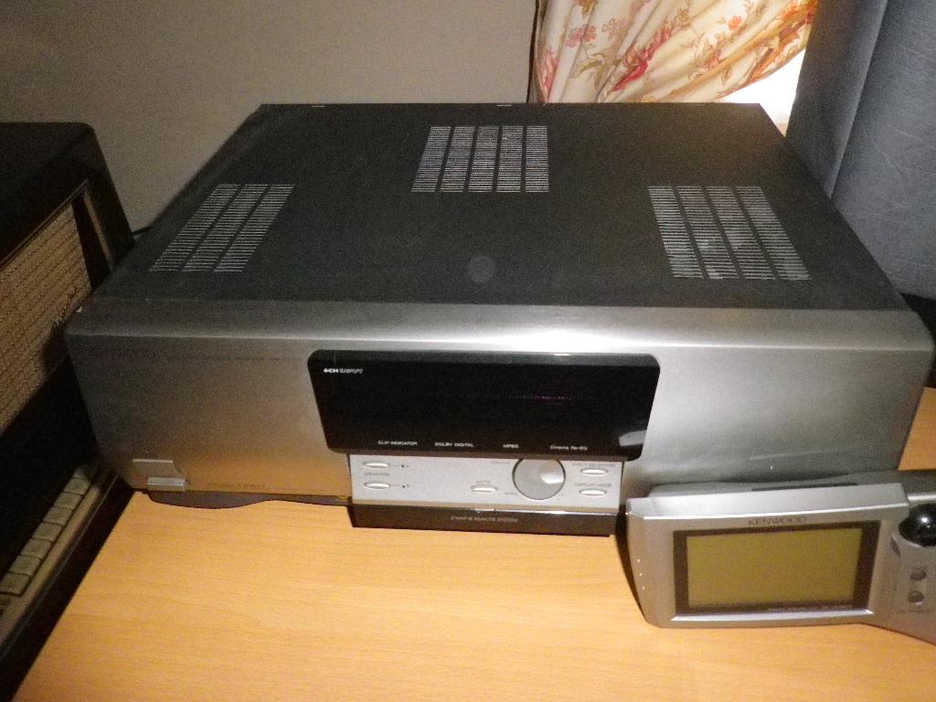 AMPLIS PROFESSIONNEL KENWOOD FONCT.suround-dvd-turner-platti, Ophalen, Stereo, 120 watt of meer