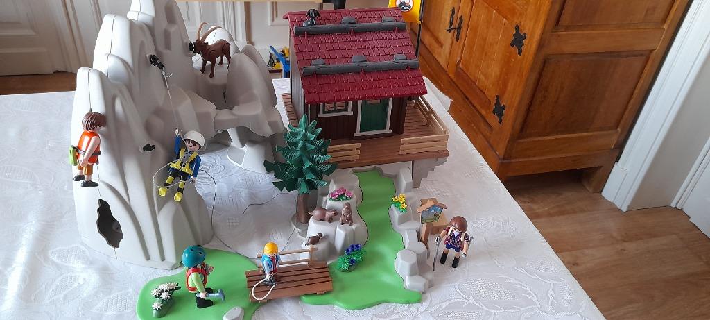 Playmobil rocher d'escapade et refuge pour randonneurs, Enlèvement, Comme neuf, Ensemble complet