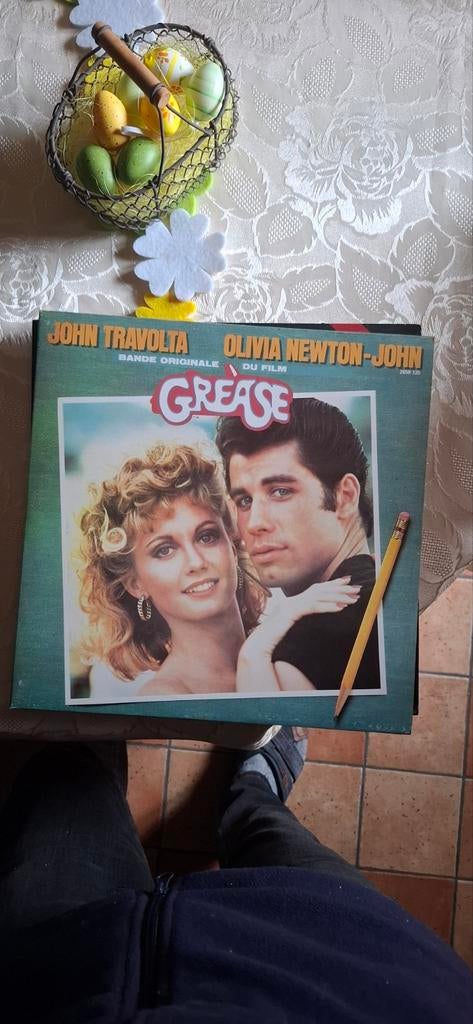 Bande-son double LP Grease, Enlèvement ou Envoi, Utilisé, 12 pouces