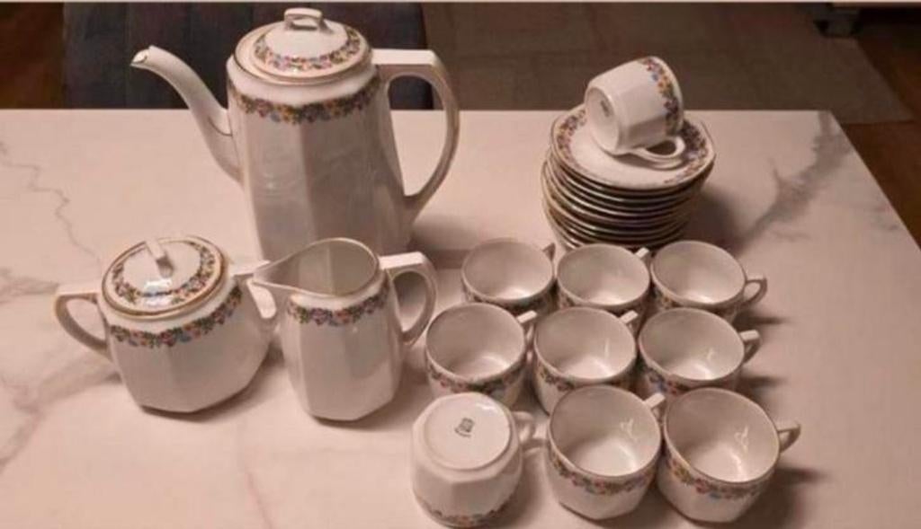 Weimar porselein koffie set, Ophalen