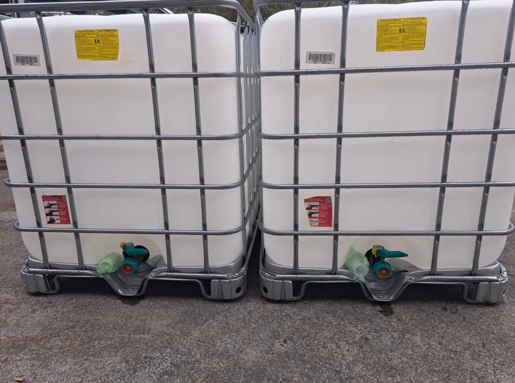 Cuve ibc 1000l, Jardin & Terrasse, Barils de pluie, Enlèvement, Comme neuf