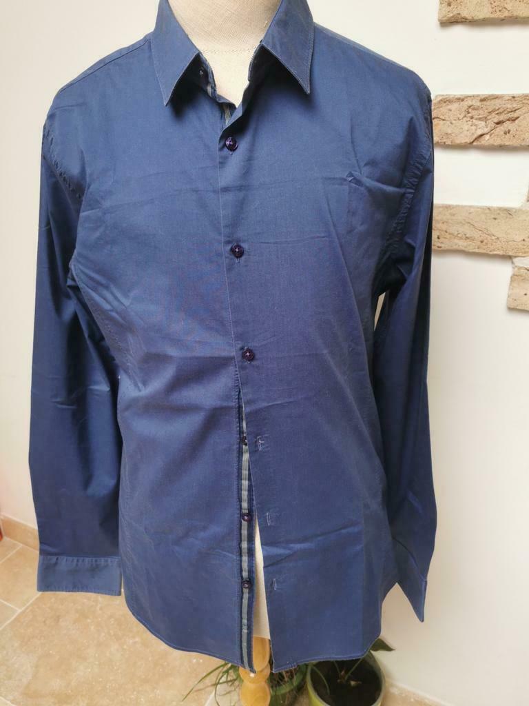 Très belle chemise bleue de chez Guess, Enlèvement ou Envoi, Comme neuf, Bleu