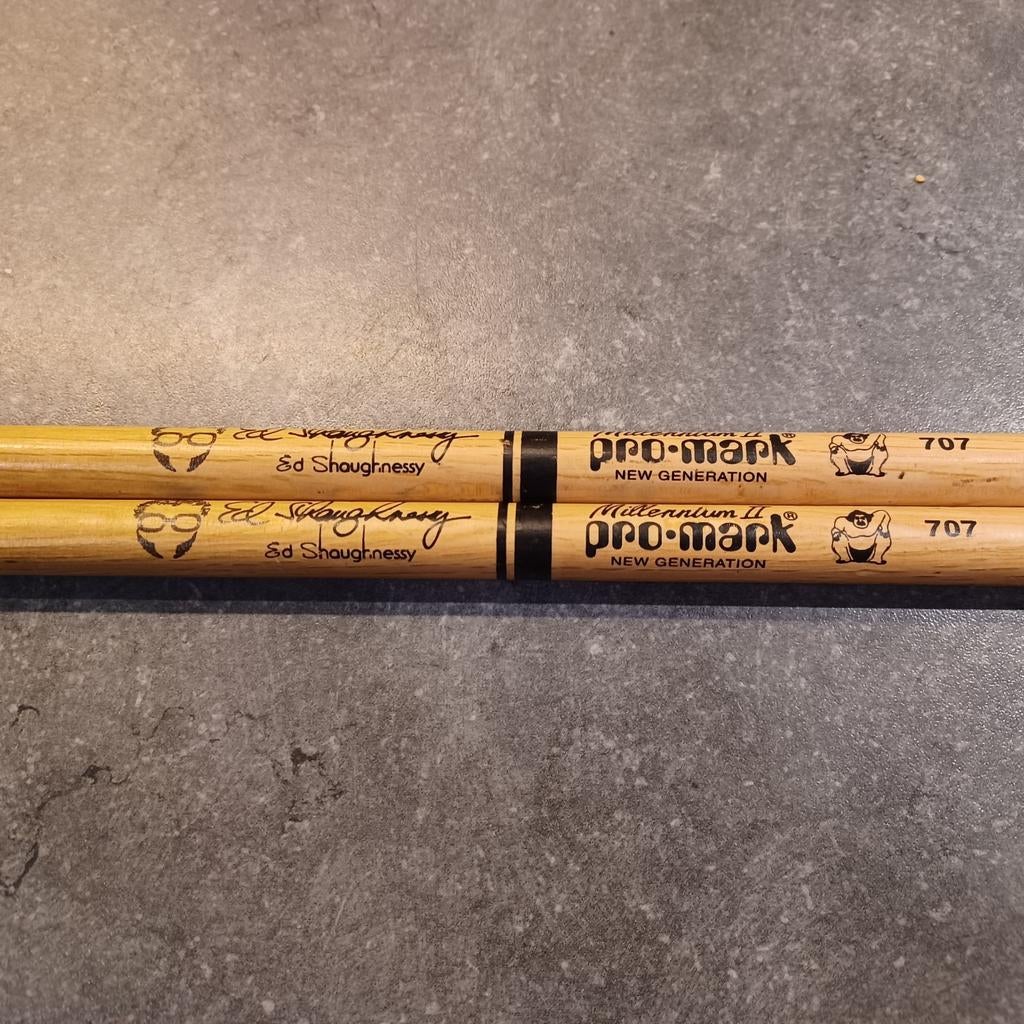 Ed shaughnessy drumstokken 707 promark voor jazz in zgst, Ophalen of Verzenden, Zo goed als nieuw