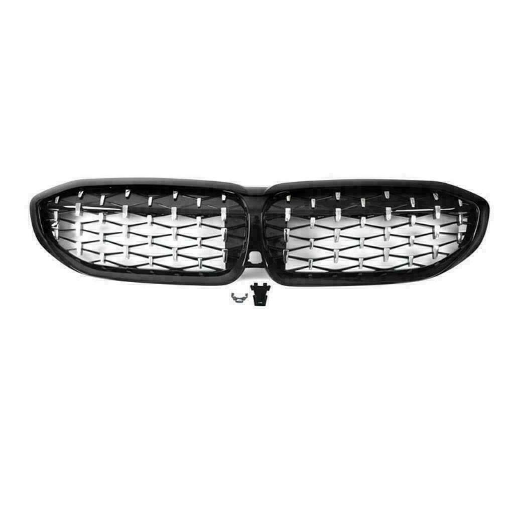 CALANDRE M DIAMANT NOIR CHROME BRILLANT POUR BMW SÉRIE 3 G20, Autos : Divers, Tuning & Styling, Enlèvement ou Envoi