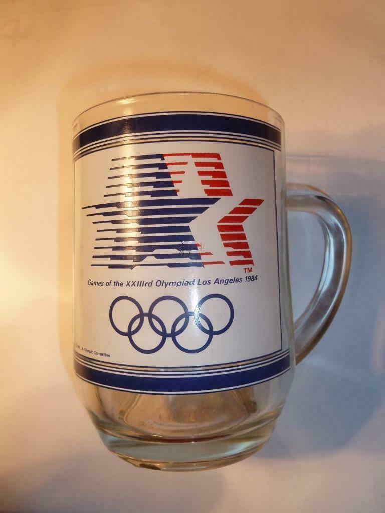 Tasse en verre, Jeux Olympiques de Los Angeles 1984, Collections, Enlèvement ou Envoi, Neuf, Autres types