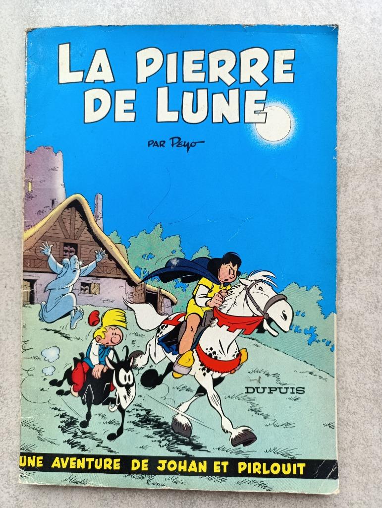 BD Johan et Pirlouit La pierre de Lune 1962, Livres, BD, Utilisé, Une BD, Enlèvement ou Envoi