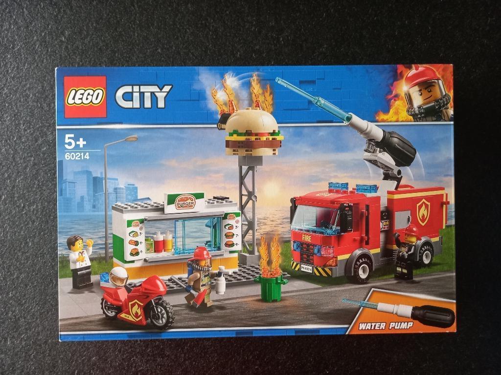 Lego City 60214 Brand bij het Hamburgerrestaurant, Ophalen, Nieuw, Complete set, Lego