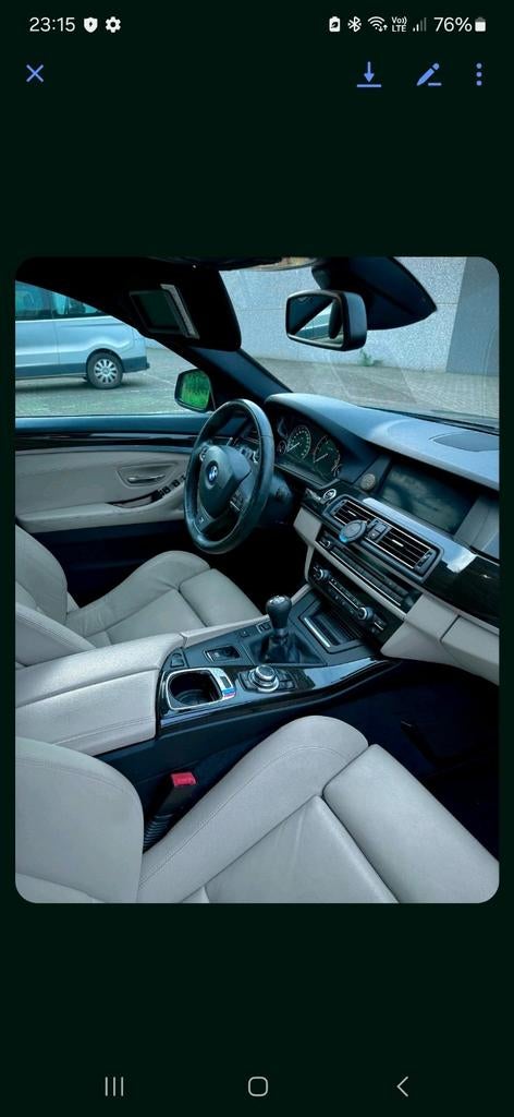 Bmw 520d (word wel nog steeds dagelijks gebruikt), Cuir, Euro 5, Beige, 5 portes