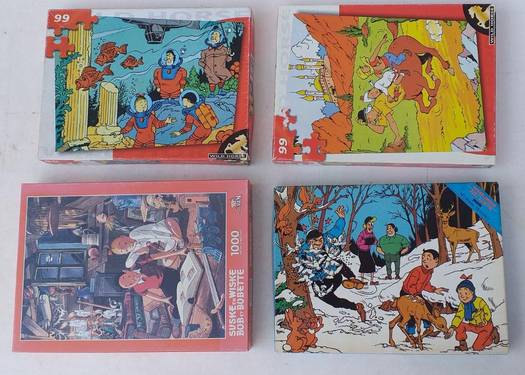 4 Suske & Wiske puzzels, Verzamelen, Ophalen of Verzenden, Suske en Wiske, Gebruikt