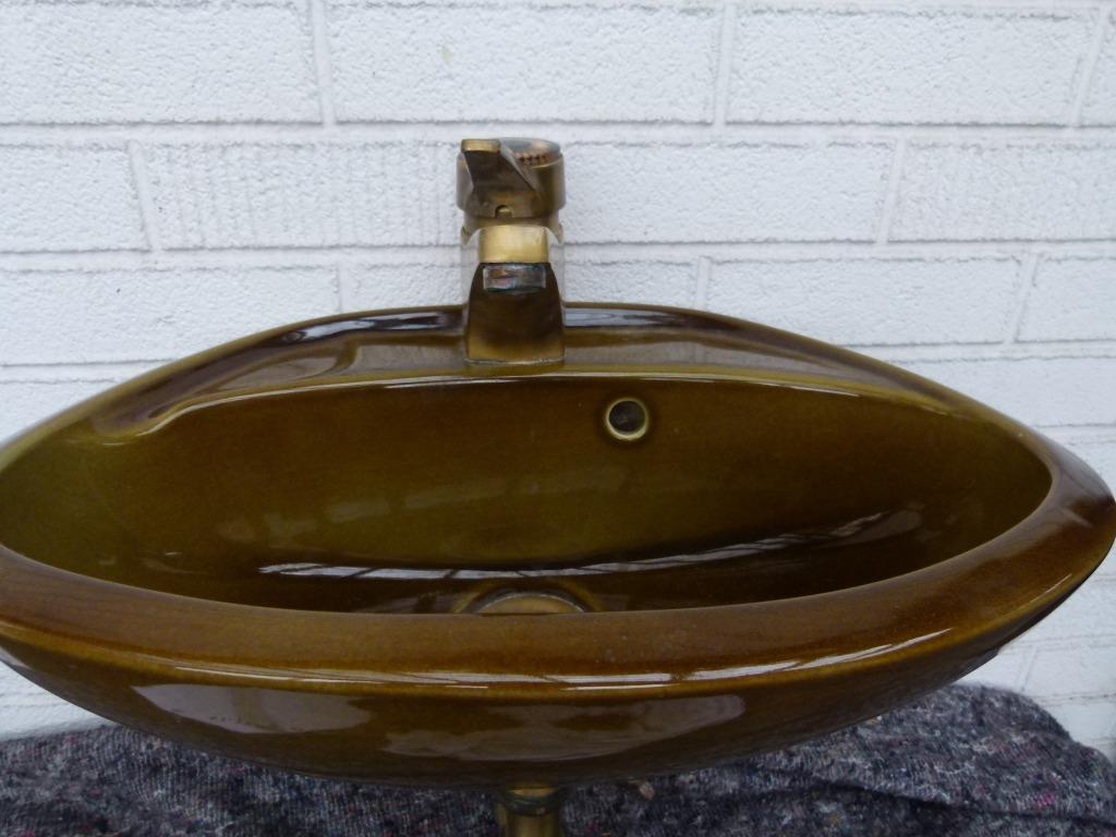 vintage wastafel fonteintje 70er jaren, Ophalen, Huis en Inrichting