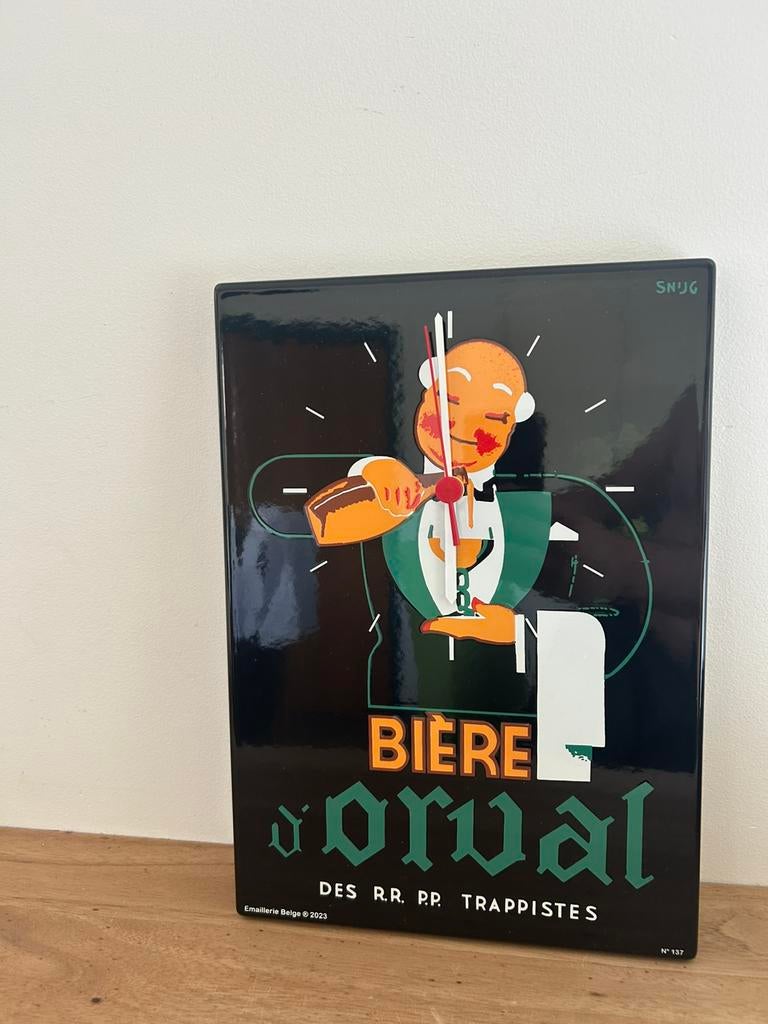 Horloge Orval émaillée numérotée 32/23cm neuve jamais expose, Enlèvement ou Envoi