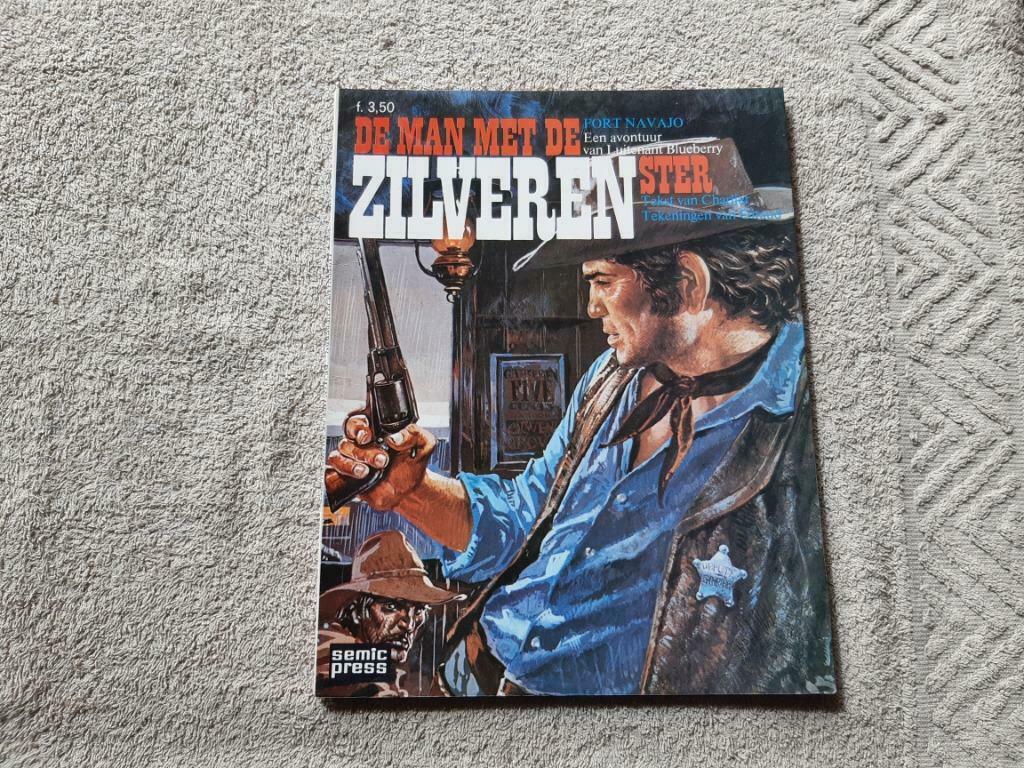 Blueberry.6.De man met de zilveren ster., Eén stripboek, Ophalen of Verzenden, Gelezen