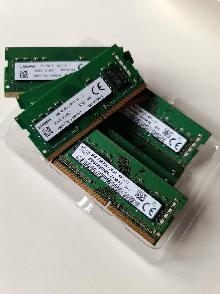 Lot de mémoires DDR4 8GB 2400MHz RAM, Verzenden, DDR4, 8 GB, Zo goed als nieuw