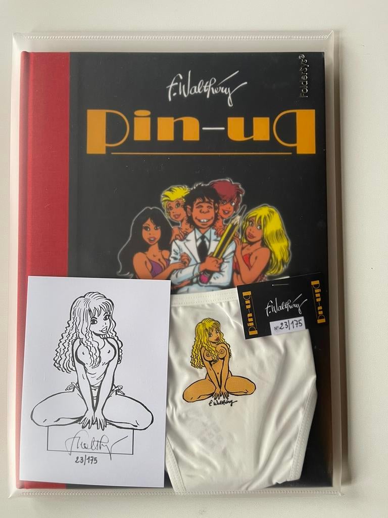 Pin-up walthery luxe pakket met slipje gesigneerd genummerd, Complete serie of reeks, Ophalen of Verzenden, Nieuw