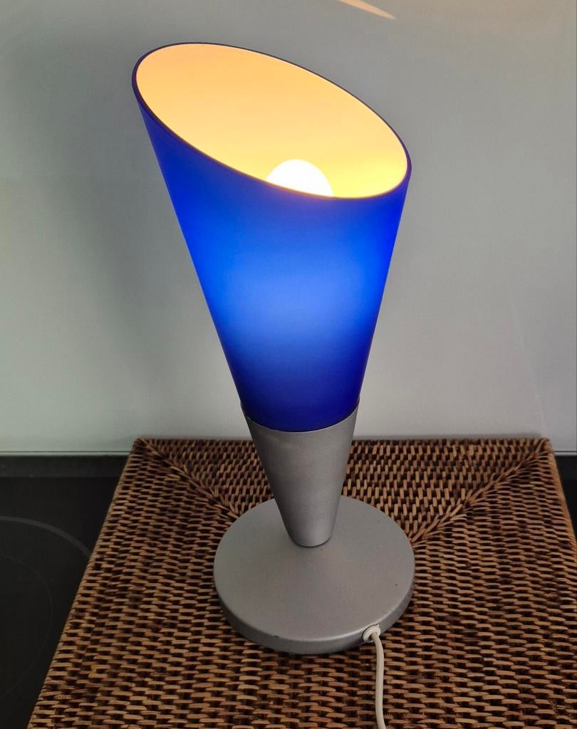 Blauw Ikea Kryolit tafellamp /jaren 90, Ophalen
