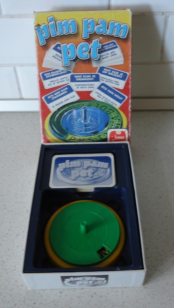 Vintage "Pim Pam Pet" van Jumbo in goede staat !, Hobby en Vrije tijd, Gezelschapsspellen | Overige, Een of twee spelers, Ophalen of Verzenden