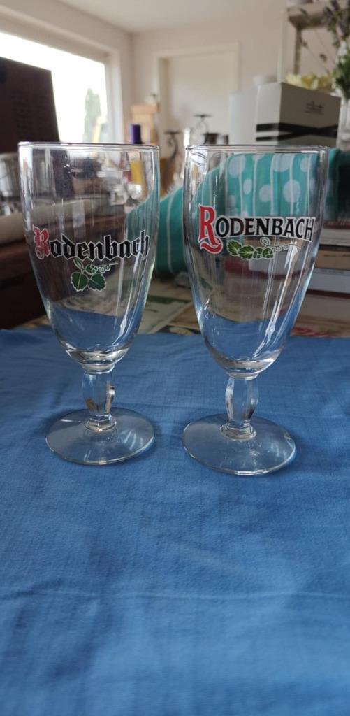 Verre à pied Rodenbach 2 pièces, Enlèvement ou Envoi, Utilisé, Verre à bière