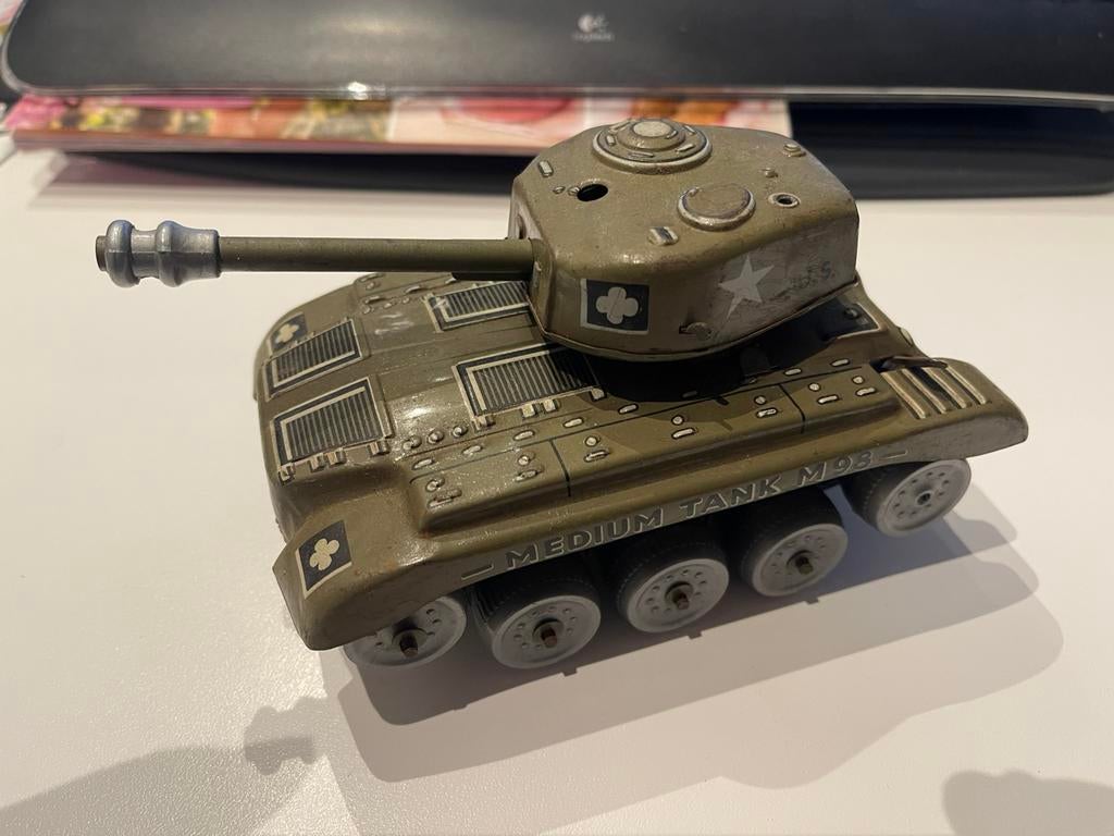 Gama blikken tank zonder rupsen, Antiek en Kunst, Ophalen of Verzenden