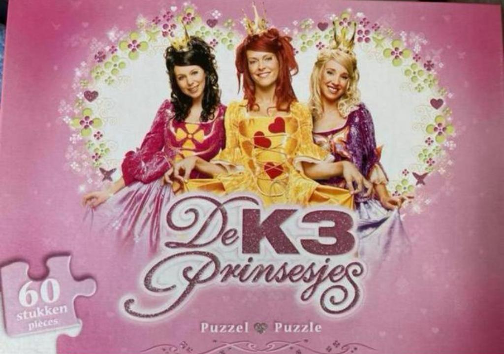 Puzzel K3 Prinsesjes (de eerste K3) 60 stukjes compleet, Ophalen of Verzenden