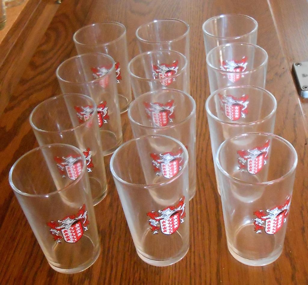 12 kleine glazen van VMC-glaswerk - Reims, Verzamelen, Glas en Drinkglazen, Nieuw, Overige typen, Ophalen