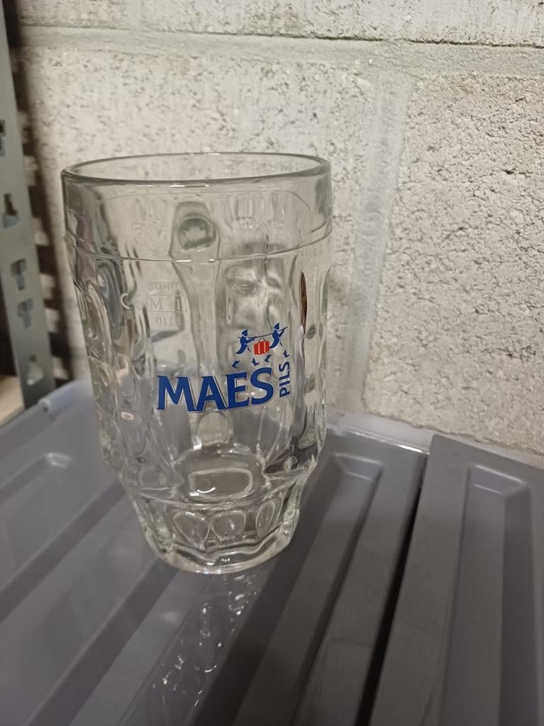 Maes pils halve liter glazen 100 stuks, Verzamelen, Biermerken, Ophalen