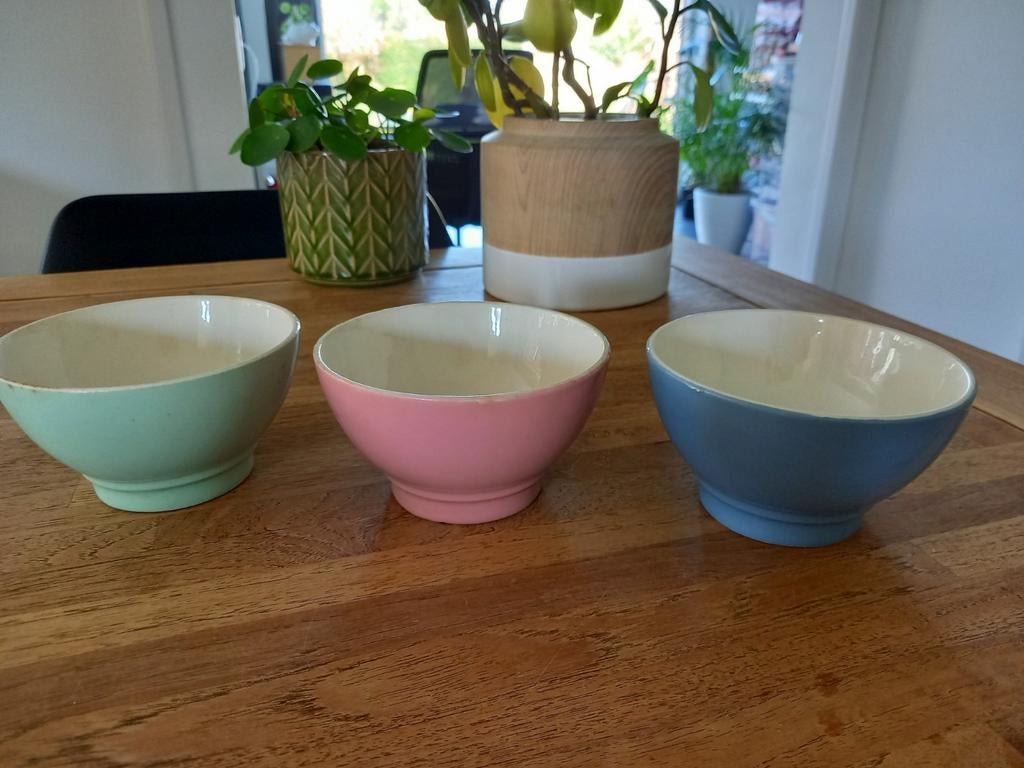 Pastel bolkommetjes Petrus Regout Maastricht, Antiek en Kunst, Ophalen of Verzenden