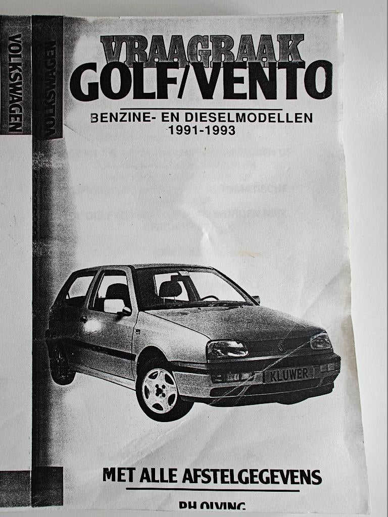 Guide de réparation, manuel d'atelier VW Golf 3 / Vento, Enlèvement ou Envoi
