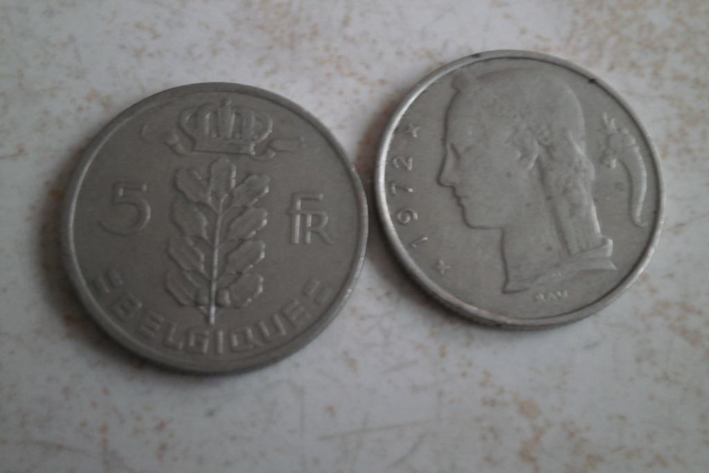 pièce 5 francs Belge prix pour 2 piéces, Enlèvement ou Envoi