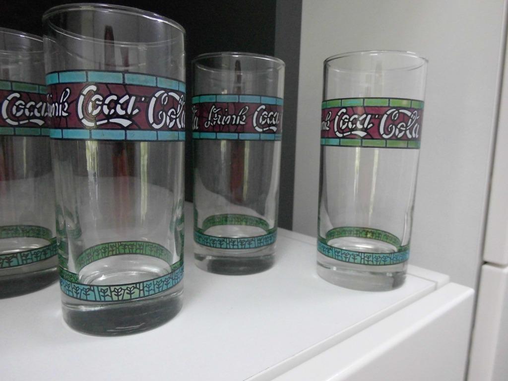 Vintage 6 prachtige „COCA - COLA” glazen, Verzamelen, Ophalen of Verzenden, Zo goed als nieuw, Overige typen