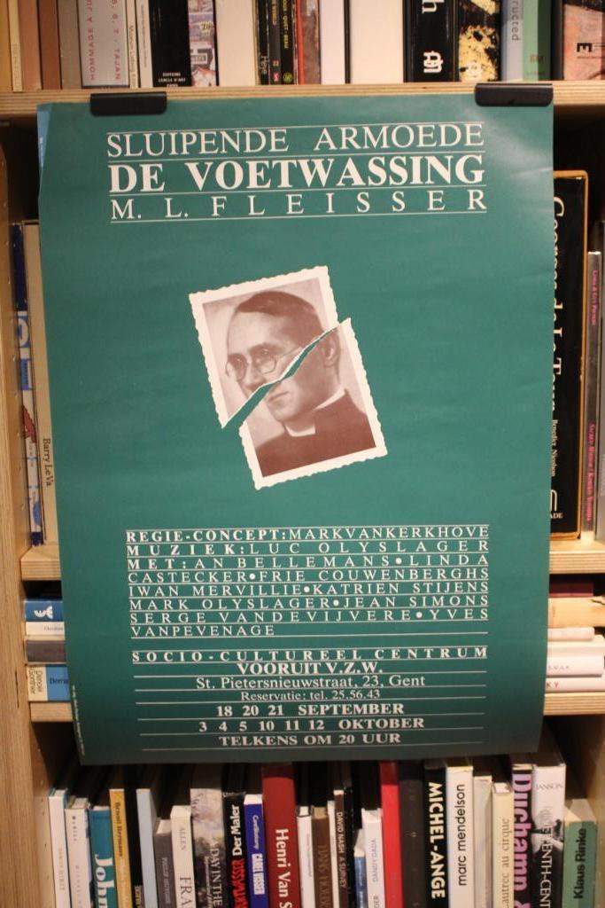SLUIPENDE ARMOEDE DE VOETWASSING M.L. FLEISSER affiche, Ophalen of Verzenden, Muziek
