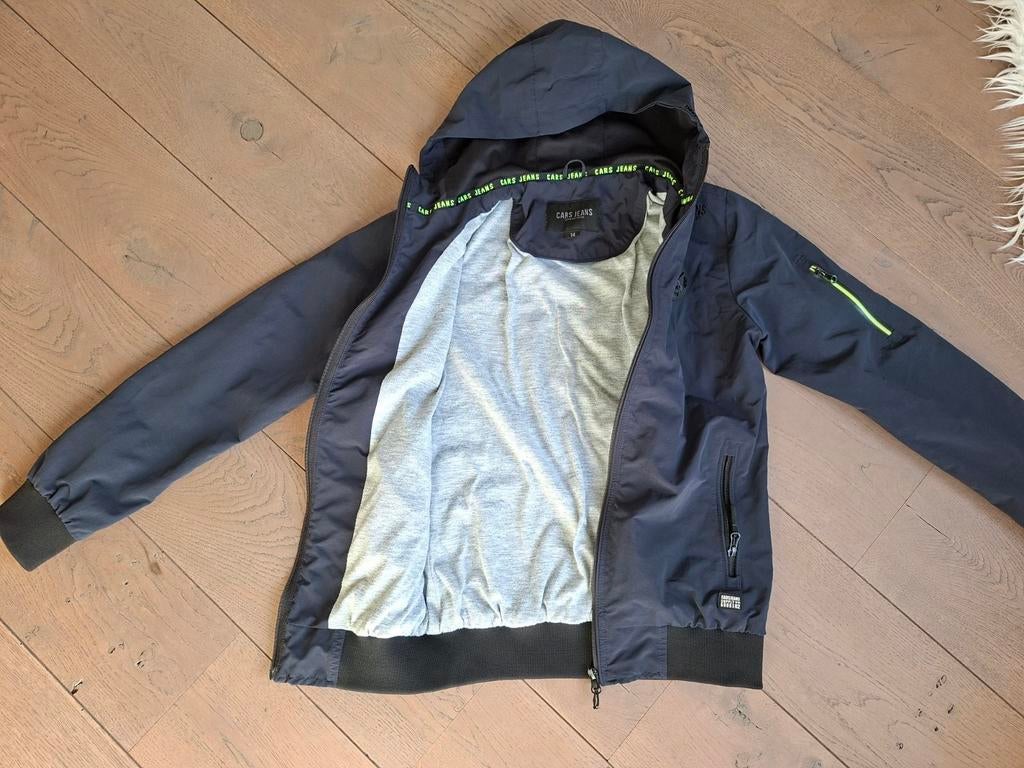 Maat 164 : jas regenjas Cars jeans donkerblauw nieuwstaat, Ophalen of Verzenden, Zo goed als nieuw, Jas, Jongen