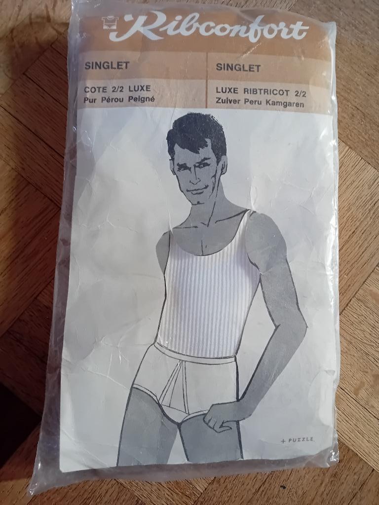 Singlet homme vintage ribconfort, Vêtements | Hommes, Sous-vêtements, Enlèvement ou Envoi, Blanc, Ribconfort