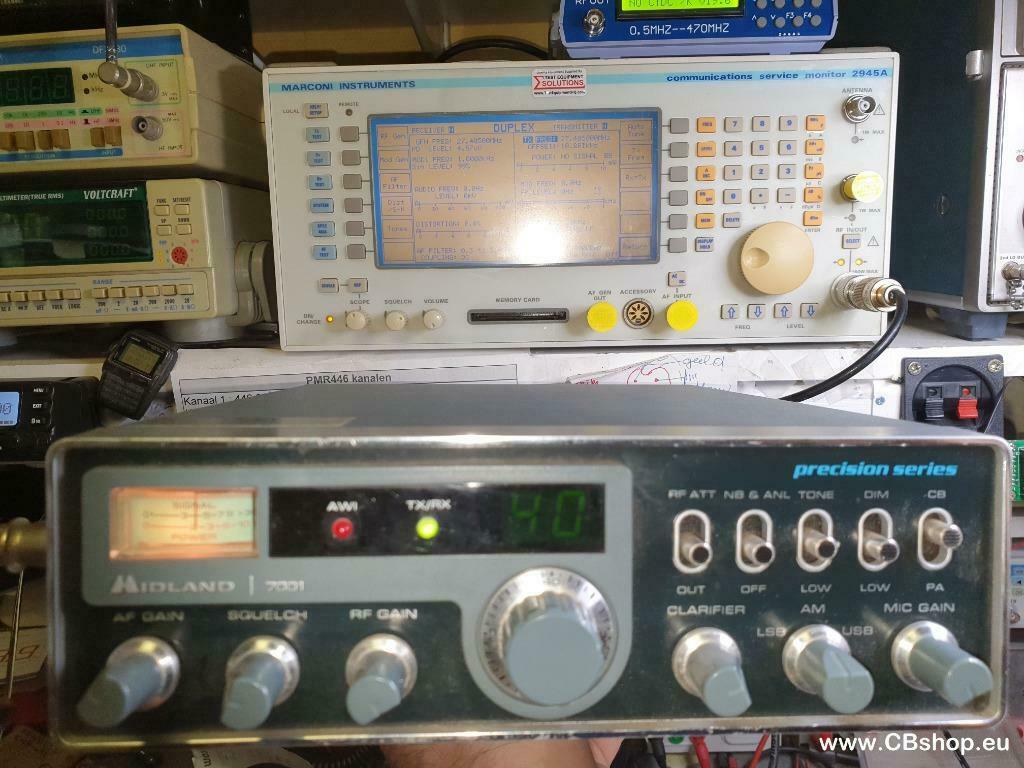 CB Midland 7001 Precicium Series  40 Kan AM.USB/LSB, Enlèvement ou Envoi, Comme neuf, Émetteur et Récepteur