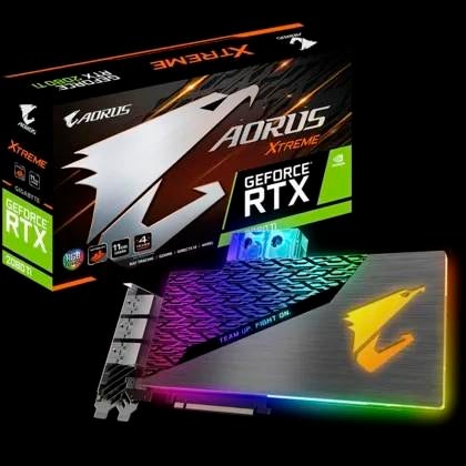 Gigabyte AORUS GeForce RTX 2080 Ti Xtreme Waterforce 11G, Informatique & Logiciels, Cartes vidéo, Comme neuf, Nvidia, Enlèvement ou Envoi