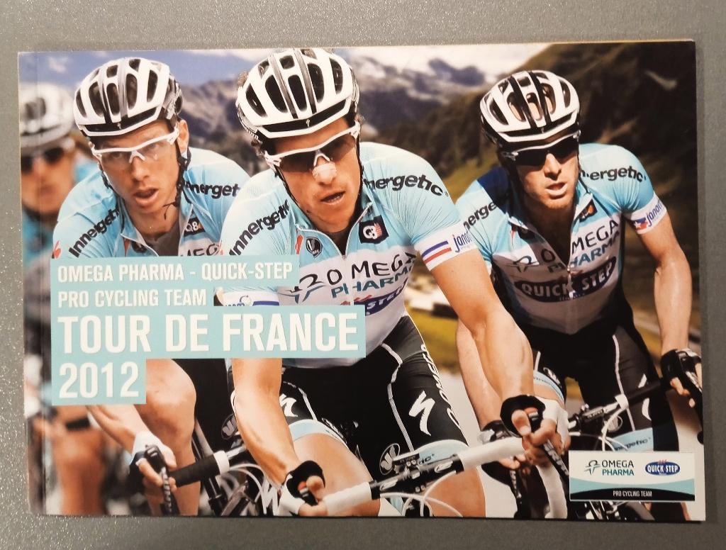 2012 Tour de France Omega Pharma-QuickStep Official booklet, Enlèvement ou Envoi, Comme neuf, Autres types